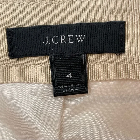 J. CREW Women’s Metallic Gold & Black Stripe Mini Skirt Size 4 - Picture 9 of 11